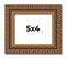4x5 Classic Picture Frame with UV-Resistant Acrylic & Acid Free Backing, Available in 4 Finishes - Black, Brown, Gold, and Silver